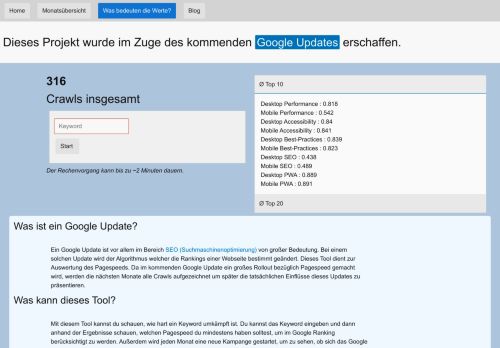 Contentbär Suchmaschinenoptimierung Referenz pagespeedstudies