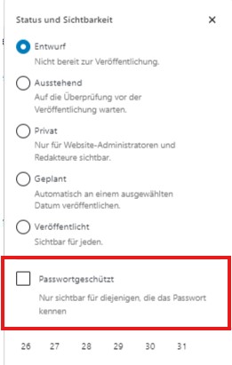 passwortgeschützt