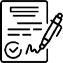 Vertragsunterzeichnung Icon