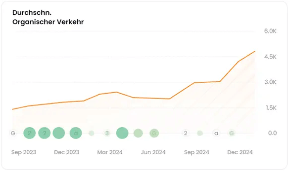 Gestiegener Organic Traffic