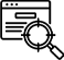 Icon Suche auf der Website